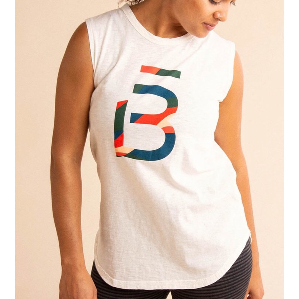 NWT Barre3 B LOGO TUNIC TANK